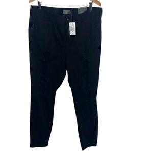 New Torrid Black Bombshell Skinny Stretch Distressed Jeans Women Plus Size 20